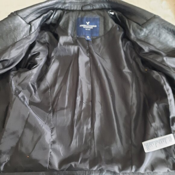 American Eagle Outfitters Black Bomber Jacket - Picture 8 of 9